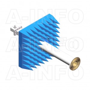 LB-ACH-770-10-C-SF-A1 Linear Polarization Corrugated Feed Horn Antenna 0.96-1.45GHz 10dB Gain SMA Female Equipped with Absorber