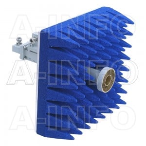 LB-ACH-90-10-T06-C-NF-A1 Dual Linear Polarization Corrugated Feed Horn Antenna 8.2-10.8GHz 10dB Gain N Type Female Equipped with Absorber