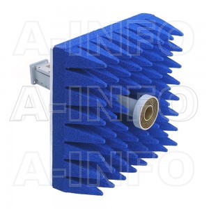 LB-ACH-90-10-T16-A-A1 Dual Linear Polarization Corrugated Feed Horn Antenna 8.9-11.7GHz 10dB Gain Rectangular Waveguide Interface Equipped with Absorber
