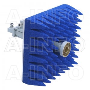LB-ACH-90-10-T26-C-NF-A1 Dual Linear Polarization Corrugated Feed Horn Antenna 9.3-12.4GHz 10dB Gain N Type Female Equipped with Absorber