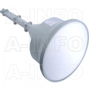 LB-CLS-75180-70-50-C-SF Linear Polarization Spot-Focusing Lens Horn Antenna 7.5-18.0GHz SMA Female