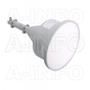 LB-CLS-90-70-10-C-NF Linear Polarization Spot-Focusing Lens Horn Antenna 8.2-12.4GHz N Type Female