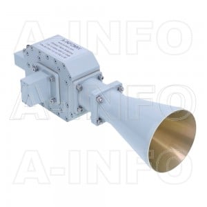 LB-CNH-112-15-T02-C-SF Dual Linear Polarization Conical Horn Antenna 7.05-10GHz 15dB Gain SMA Female
