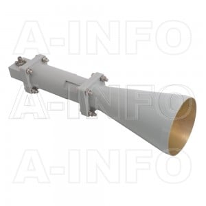 LB-CNH-90-15-C-3.5F Linear Polarization Conical Horn Antenna 8.2-12.4GHz 15dB Gain 3.5 mm Female