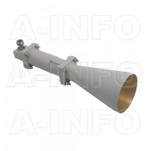 LB-CNH-90-15-C-NF Linear Polarization Conical Horn Antenna 8.2-12.4GHz 15dB Gain N Type Female