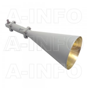 LB-CNH-90-20-C-TF Linear Polarization Conical Horn Antenna 8.2-12.4GHz 20dB Gain TNC Female