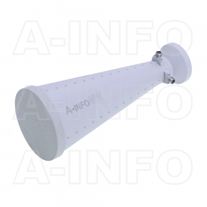 LB-CSJ-40400-2.4FSPO Conical Dual Polarization Horn Antenna 4-40GHz 16dB Gain 2.4mm Female