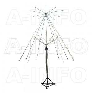 PZ-350/P Discone-type Antenna 0.03-0.5GHz 1dB Gain N Type Female